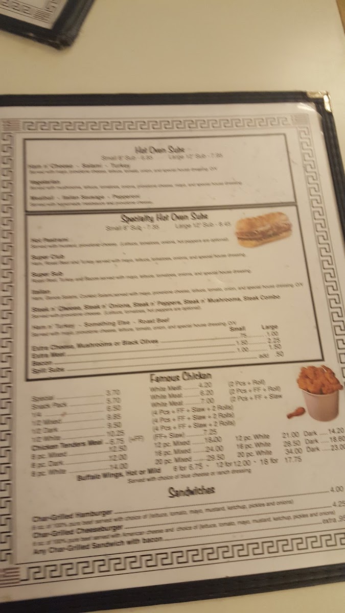 Famous Subs and Pizza Menu - Image 6